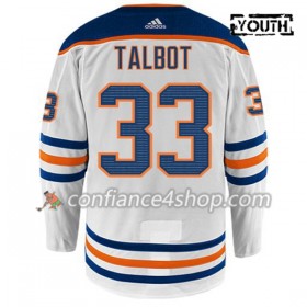 Adidas Maillot de Hockey Edmonton Oilers CAM TALBOT 33 Blanc Authentic - Enfant